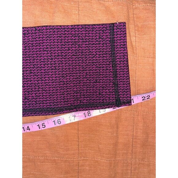 Lululemon Wunder Under Crop III Shatter Weave Dust Coral Plum Size 6 - Picture 10 of 10